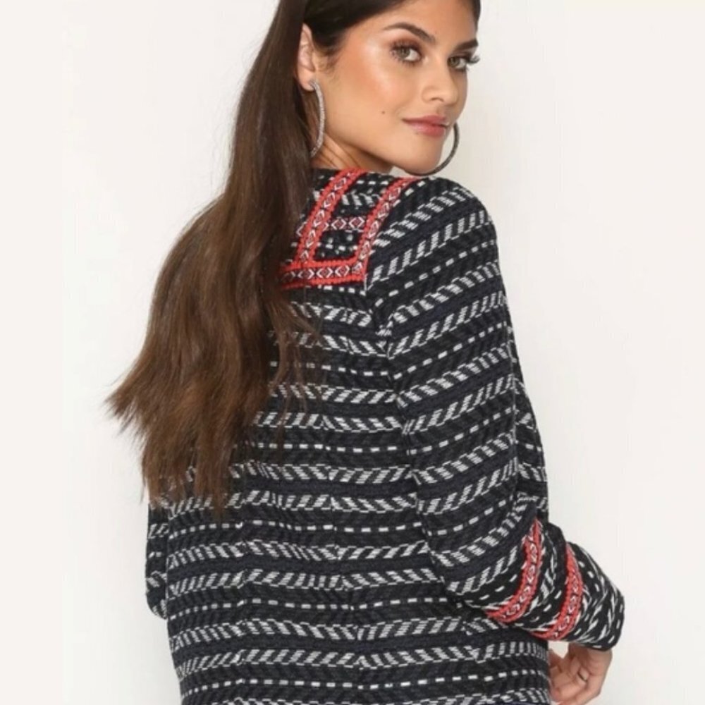Rebecca Minkoff Women's Multicolor Hawks Woven Jacket Size 2 - Picture 11 of 11